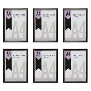 6PK Frankie & Me Picture Frame A4 Photo Holder Home/Office Decor Black