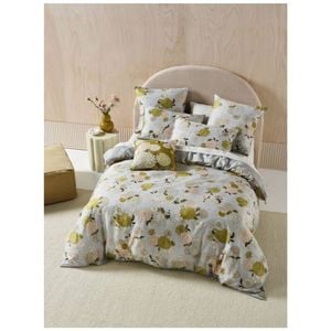 Linen House Zuri Japanese Inspired VIntage Florals Quilt Cover Set King