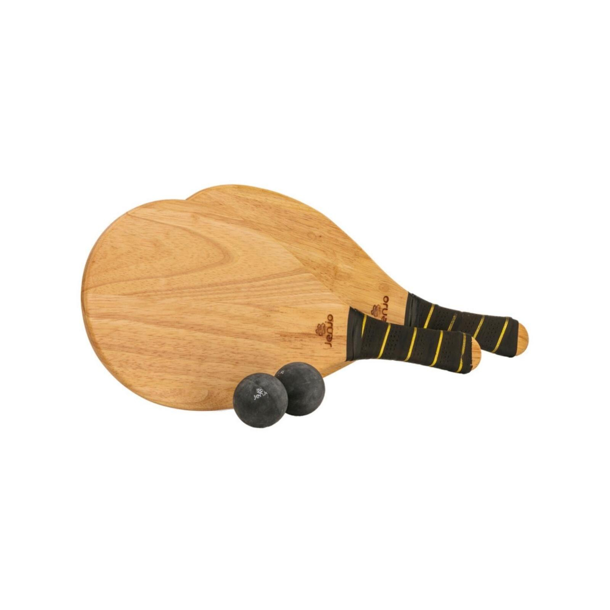 Hardwood Frescobol Beach Paddle Ball Set with Bag - Bunnings Australia