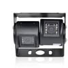 Elinz Dual Twin Joint Bracket 2x 4PIN Heavy Duty 12V/24V CCD Car Truck Reversing Camera MIC 600 TVL