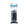 Taskmaster 6mm Black 316 Stainless Steel Turnbuckle Hook & Eye - 6 Pack