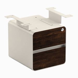 Desky Minimal Under Desk Cabinet Wheat Frame