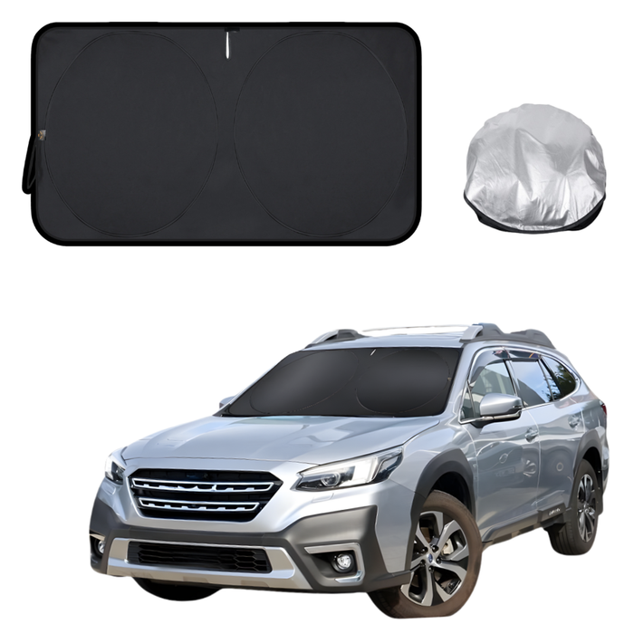 Front Windscreen Sun Shade for Subaru Outback 2021 - 2025 6GEN - Standard 150 x 85 cm - Black