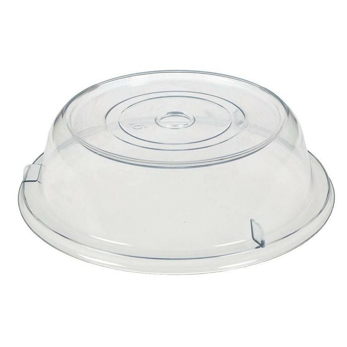 Kh Healthcare Clear Plastic Plate Cover Polycarbonate 240mm 12 Pack