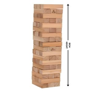 54 Piece Outdoor Giant Jenjo Wooden Block Game 81cm