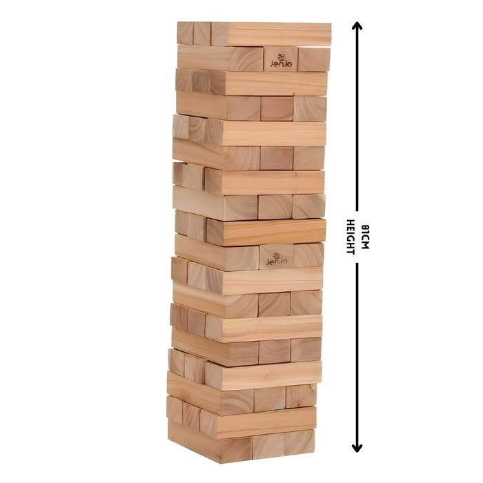 54 Piece Outdoor Giant Jenjo Wooden Block Game 81cm