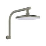 Revolution WELS 3 Star 8L/min Brushed Nickel Self Cleaning Overhead Rain Shower And Arm