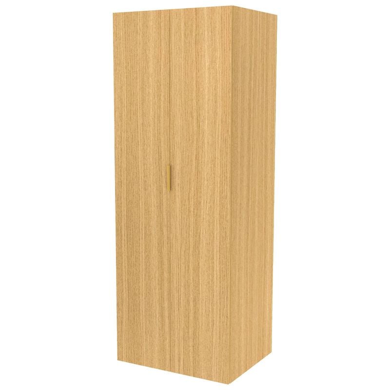 Lugna 2048 x 750 x 580mm Sand Double Hanging Double Door Storage Cabinet