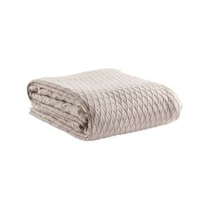 Gosford Blanket 100% Cotton Stone - Single/Double Bed