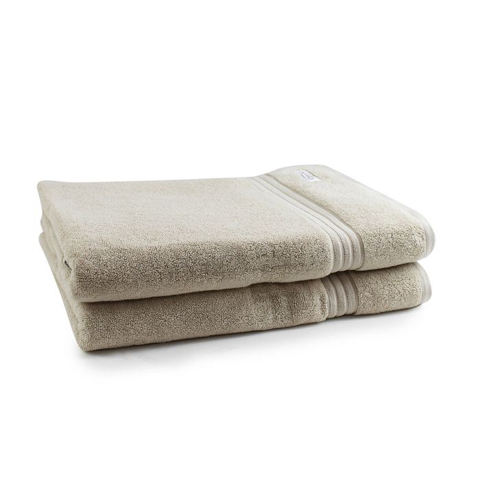 2pc Onkaparinga 90x167cm Cotton Flinders Premium Bath Sheets Set 600GSM Linen