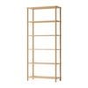 Oikiture Bookshelf 5 Tier Display Shelf Storage Shelves Stand Rack Natural