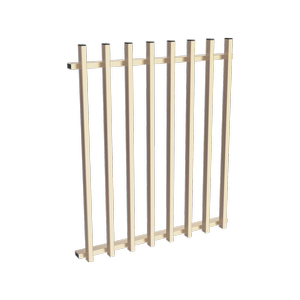 ProtectorAl 0350 - 0900mm W x 1050mm H Primrose Aluminium Batten Balustrade Panel