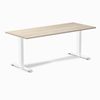 Desky Fixed Height Melamine Office Desk White Frame 180cm
