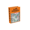 Elegant Collections Herm Large Orange Faux Book Decorative Storage Box