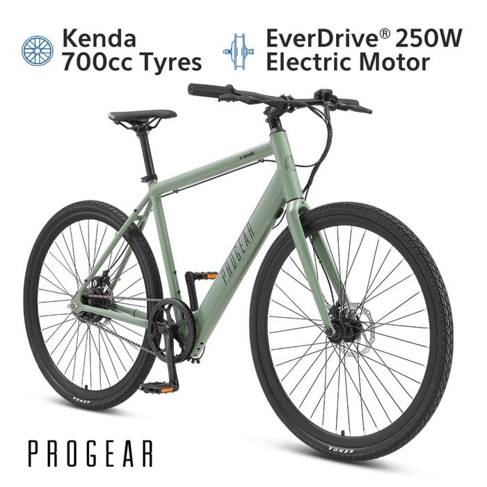 Progear Bikes E-Mode Urban E-Bike 700c*56cm in Olive Bunnings