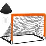 6PCS Portable Soccer Goal Net - 4'x3' Training Equipment for Backyard, Easy Assembly & Foldable - All Ages Gift
