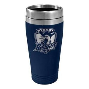 NRL Coffee Travel Mug - Sydney Roosters - 450ml Drink Cup Double Wall