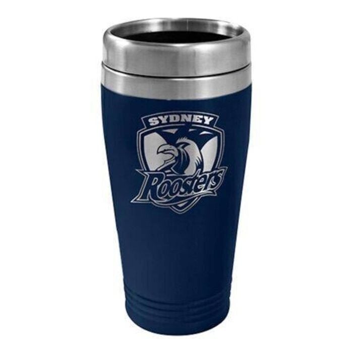 NRL Coffee Travel Mug - Sydney Roosters - 450ml Drink Cup Double Wall