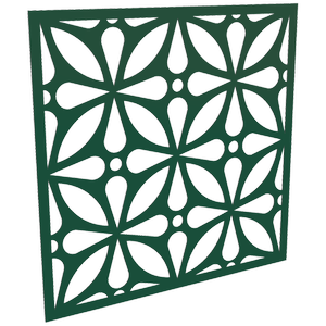 ProtectorAl 300-1200w x 300-1200h Dark Green/Gloss White Morrocco Unframed Composite Deco Panel