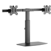 Brateck Dual Screen Pneumatic Vertical Lift Monitor Stand - Black