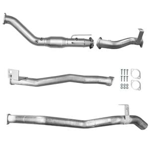 Ignite Exhausts Turbo Back For Toyota Landcruiser 76 Series Wagon 3" Cat & Pipe Only Raw Aluminised Steel