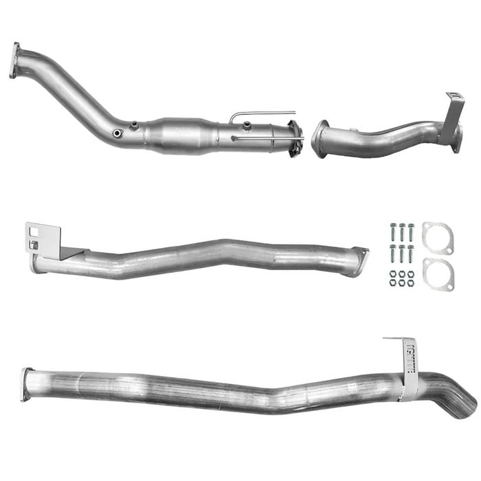 Ignite Exhausts Turbo Back For Toyota Landcruiser 76 Series Wagon 3" Cat & Pipe Only Raw Aluminised Steel