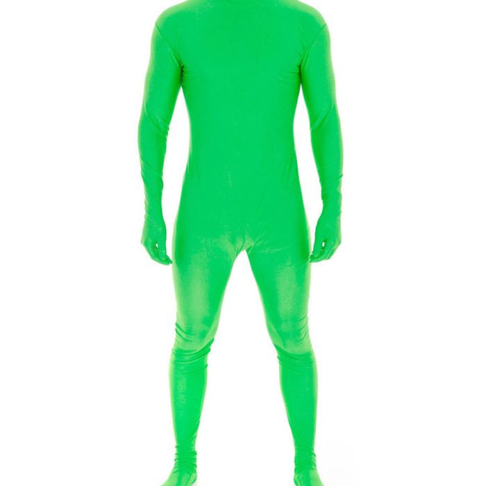Otherworldly Green Alien Mens Halloween Morphsuit - Medium