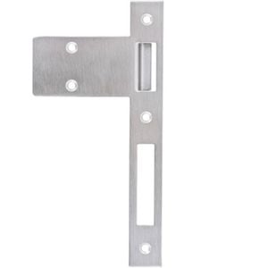 Lane Satin Stainless Steel Extended Right Hand Lip Striker Plate