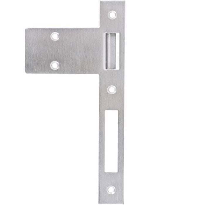 Lane Satin Stainless Steel Extended Right Hand Lip Striker Plate