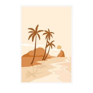 home+wares 60x90cm Framed Art Natural beach Graphic