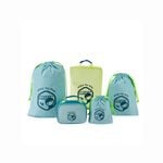 M Square Travel Large Capacity Multi-functional Kid's Storage Bag 5pcs Set Blue