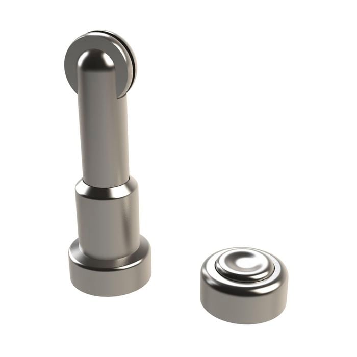 Emro 90 x 30mm Satin Magnetic Door Stop