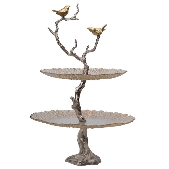 Aluminium Glass Tree Cake Stand
