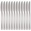 Tondo Stainless Steel Dinner Knives - 23cm - 24x Durable Rust Resistant Stainless Steel Dishwasher Safe Flatware Set