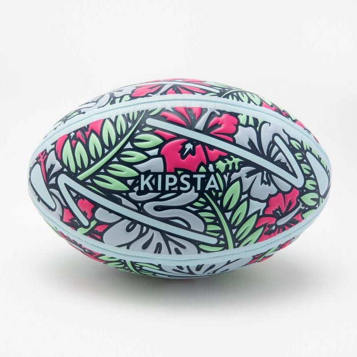 Decathlon - Size 3 Beach Rugby Ball - Tiki/green/pink/blue - 3
