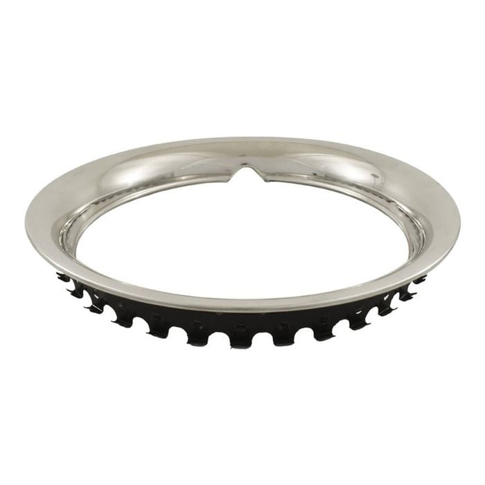 Torco 12 Inch Universal Smooth Stainless Steel Beauty Wheel Trim Ring Set of 4