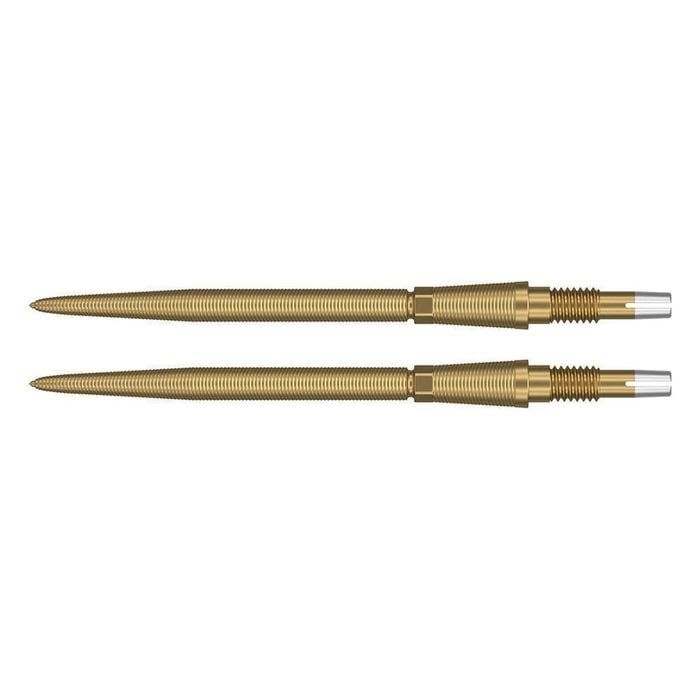 2PK Target Swiss Storm Nano Dart Point Replacement Spare Tip 35mm Gold