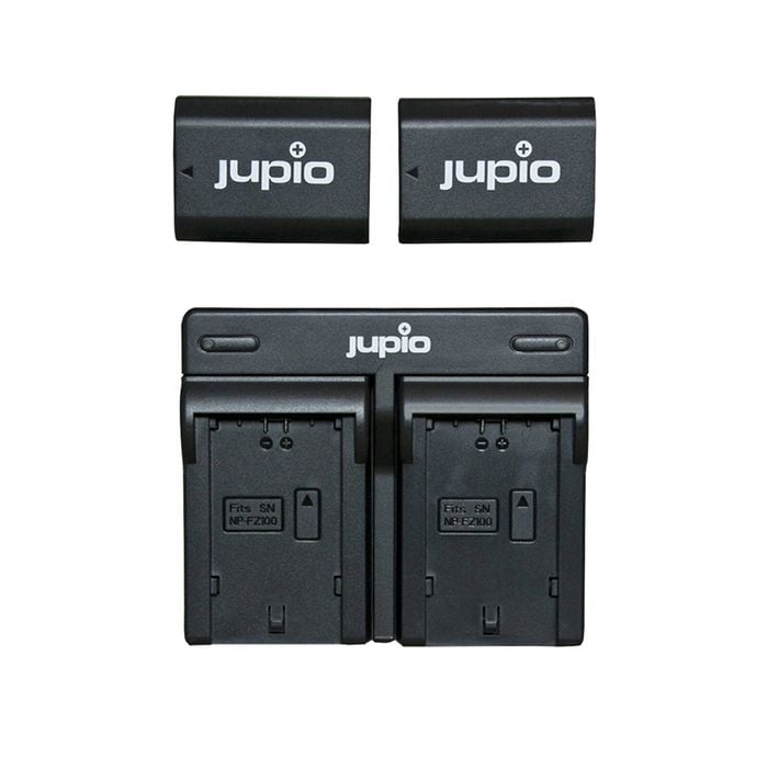 Jupio 2x Batteries 2040mAh & USB Dual Charger Kit For Sony NP-FZ100