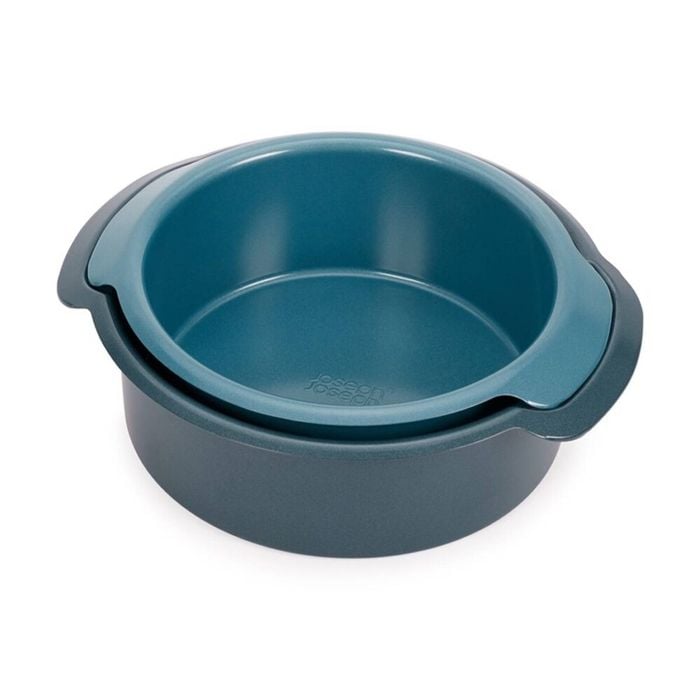 2pc Joseph Carbon Steel Non-Stick Nest Bake Round Cake Tins Blue