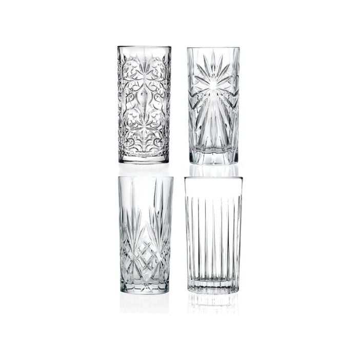 RCR Mixology Highball Crystal Tumblers Set 4 - 440ml