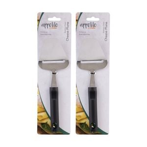 2pk Appetito Stainless Steel Cheese Plane Kitchen Tool W/ Black Handle