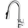 Caroma Chrome Husk Retractable Dual Spray Sink Mixer