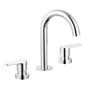 evekare Chrome 1/4 Turn Extended Lever Basin Set