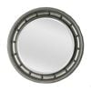 Belle Clive Hanging Wall Mirror Round 90cm - Burnt Silver