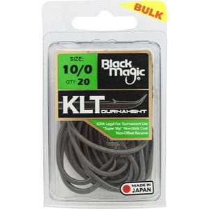 Black Magic KLT Teflon Coated Fishing Hook Value Pack 10/0