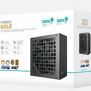 DeepCool PQ850G 850W Gamer Storm 80+ Gold/Cybenetics Fully Modular ATX Power Supply 120mm Fan, Japanese Capacitors, DC to DC, AT