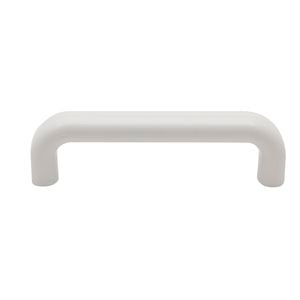 Prestige 20mm White Plastic Flat D Handle - White