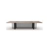 Modern Furniture VIDAL Boardroom Table 3.6m x 1.2m - Warm Oak & Black