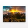 Bright Sun with Mountains & a Sky  Print 100% Australian Made 150 x 100cm  (Stretched)