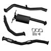 Ignite Exhausts Turbo Back For Nissan D22 Navara 3l 3" Cat & Muffler Black Aluminised Steel